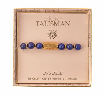 Bracelets Talisman en Acier & Pierres Naturelles 11