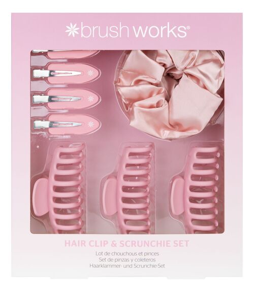 Brushworks Hair Clip and Scrunchie Set