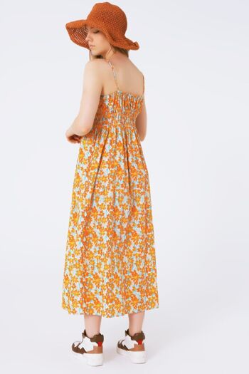 Maxi robe de plage à imprimé fleur d'oranger 2