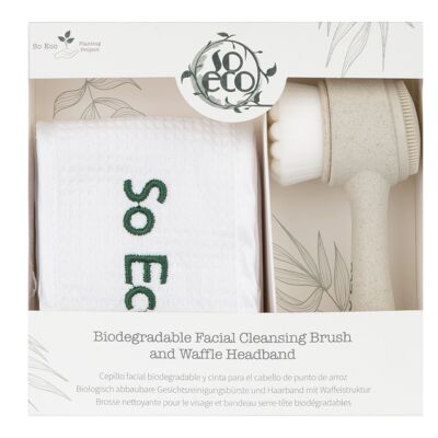 So Eco Biodegradable Facial Cleansing Brush and Waffle Headband