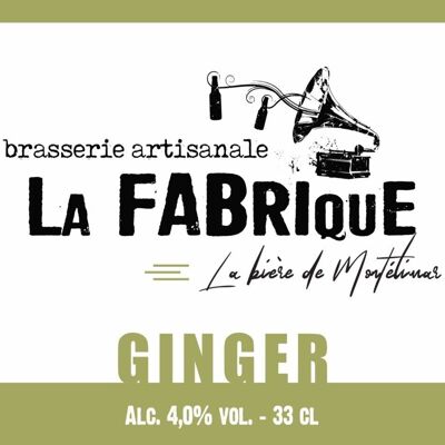 33cl Ginger Flaschenbier - 4,5% vol.Alc.