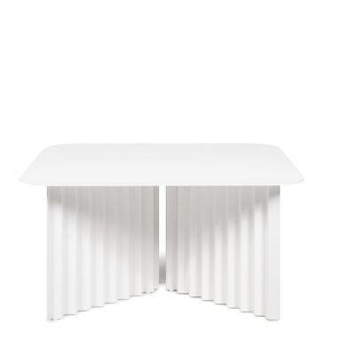 Table basse en acier Plec — Moyenne Blanc