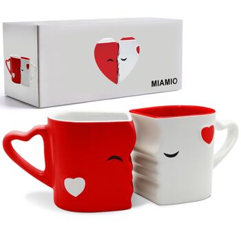 MIAMIO - Tasses à café s'embrassant ensemble cadeau / Noël petite amie petit ami 8