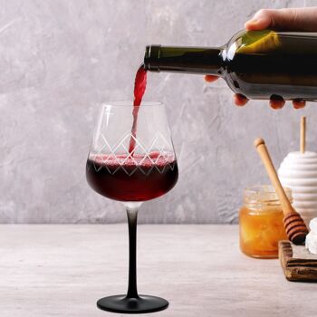 Ensemble de verres à vin rouge collection Crystaluna (4 x 480 ml) 5