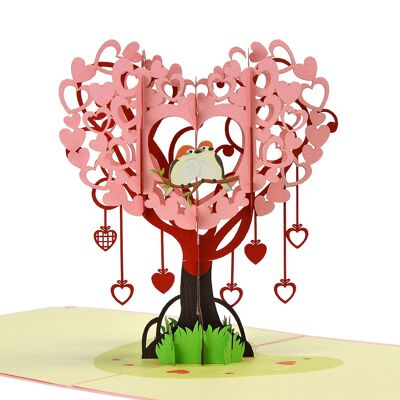 3D-Popup-Karte „Baum der Liebe“ –