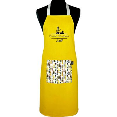 Apron, “The aperitif pro” yellow