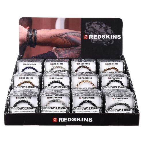 Bracelets Acier & Pierres Naturelles Redskins