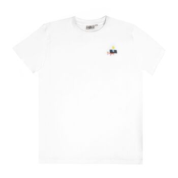T-shirt imprimé 100% coton biologique Vintage - Blanc 4