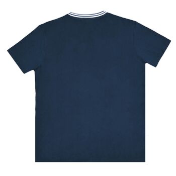 T-shirt imprimé 100% coton biologique Vintage - Marine 2