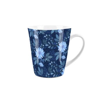 Tasse Fleurs Bleu Foncé - 300ml 5