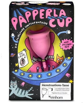 coupe menstruelle licorne taille Papperlacup. S 1