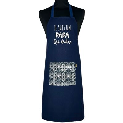 Apron, "I'm a rocking dad" navy