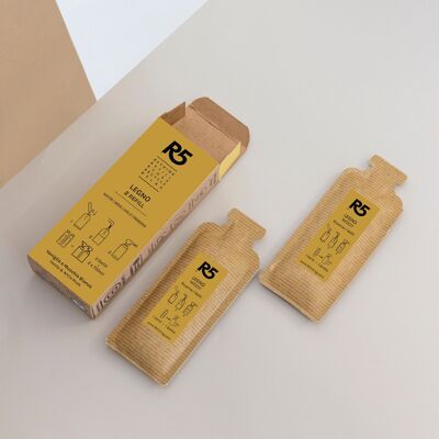 R5 Refill Wooden surfaces and floors - 2 refills for two 750 ml bottles - Made in Italy