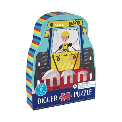 44P6422 – Digger 12pc Shaped Jigsaw with Shaped Box