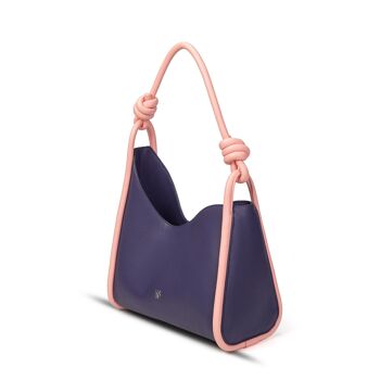 Exs-25544 Celeste hobo Sac porté épaule En pu recyclé purple/pink 2