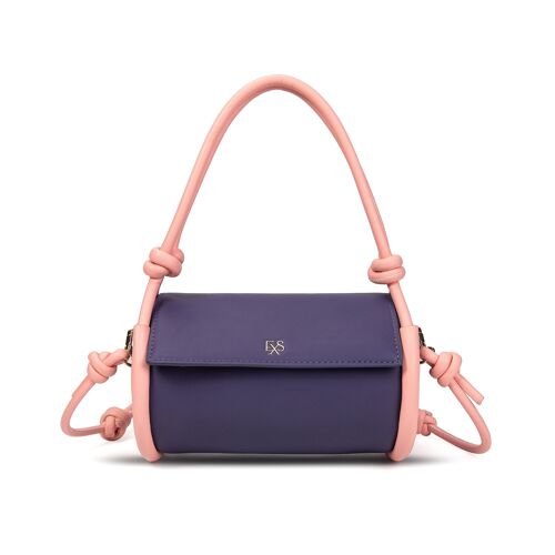 Exs-25545 Elise mini bag Sac Porté épaule en pu recyclé purple/pink
