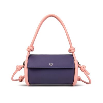 Exs-25545 Elise mini bag Shoulder bag in recycled pu purple/pink