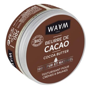 LA GRANDE BRADERIE– 12 Pcs Achetés + 06 Offerts – WAAM Cosmetics – Beurre de Cacao (pastilles) 50g