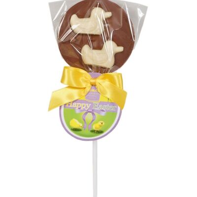 Lecca Lecca Di Pasqua Con Anatre Di Cioccolato Bianco