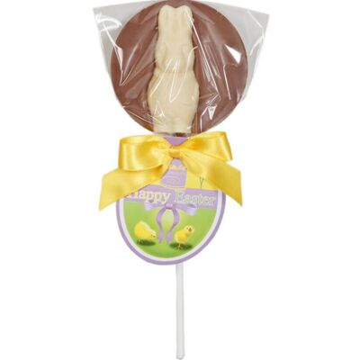 Easter Lollies With White Chocolate Rabbit
