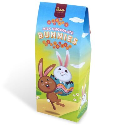 Hames - Felices Pascuas Conejitos de chocolate con leche sólida