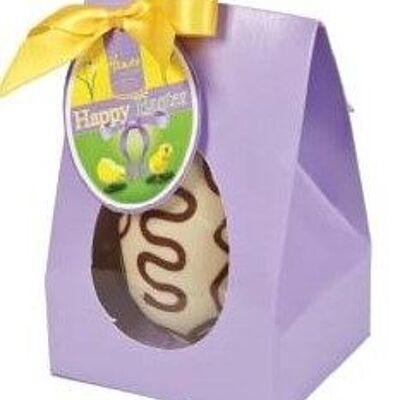 Uovo di Pasqua al cioccolato bianco in scatola da 100 g di Hames,