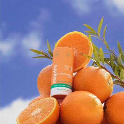 NOUVEAUTÉ - Déodorant solide certifié bio efficace 48h Fleur d'oranger