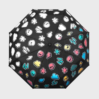 Ombrello con motivo meteorologico (ombrello che cambia colore)