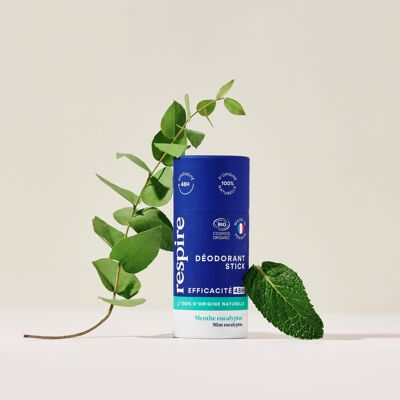 NUEVO - Desodorante sólido certificado orgánico efectivo 48h Menta Eucalipto