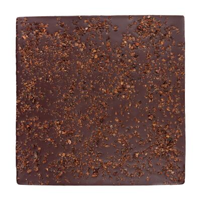 Chocolate Breaking Board 70% – Caramelized Nibs – 100g