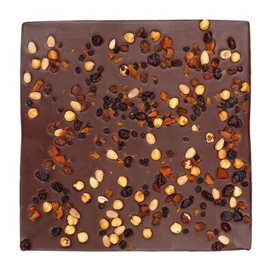 Tabla para romper chocolate 70% – Frutos secos – 100g