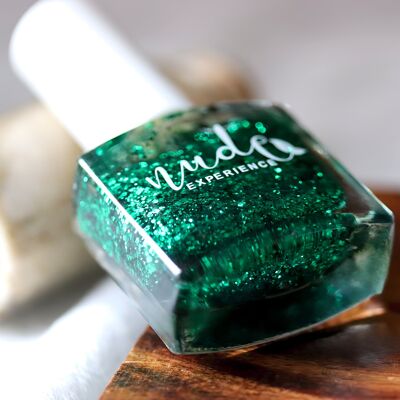 JOSEPHINE - PEEL-OFF green glitter nail polish