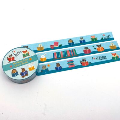 "I love reading" masking tape / washi tape