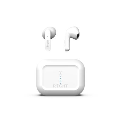 Semi-in-ear wireless earphones - White - Mino