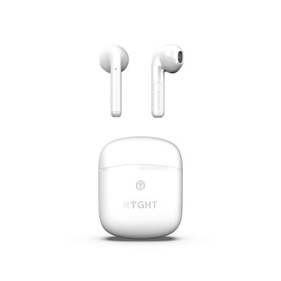 Semi-in-ear wireless earphones - White - WAYS 2