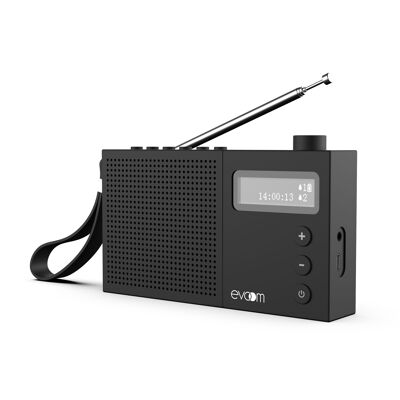 Radio DAB+ y despertador - Negro - EGY
