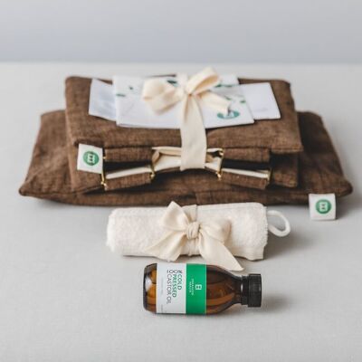 Confezione di olio di ricino biologico - Kit iniziale