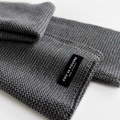 Slow Charcoal Scarf