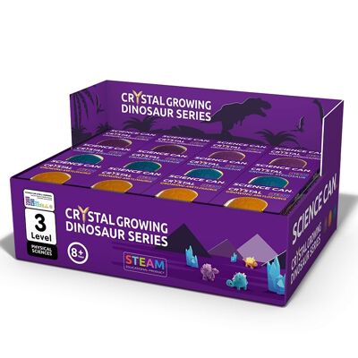 Set per allevamento di cristalli Espositore da banco per dinosauri/Espositore per uova di dinosauro in cristallo (12 pezzi)