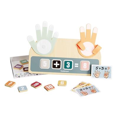 Juguetes educativos de aprendizaje numérico para niños pequeños – Juguetes matemáticos para contar dedos, juguetes de enseñanza de educación temprana para edades 3+, juguetes Montessori para niños pequeños