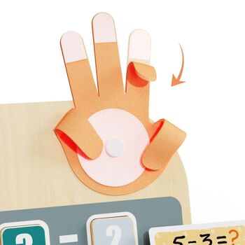 Jouets éducatifs d'apprentissage des nombres pour les tout-petits – Jouets mathématiques pour compter les doigts, jouets pédagogiques pour l'éducation précoce pour les 3 ans et plus, jouets Montessori pour les tout-petits 2