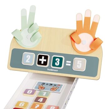 Jouets éducatifs d'apprentissage des nombres pour les tout-petits – Jouets mathématiques pour compter les doigts, jouets pédagogiques pour l'éducation précoce pour les 3 ans et plus, jouets Montessori pour les tout-petits 4