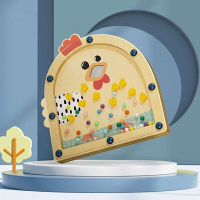 Wooden toys from 3 years, sensory toy board game for fine motor skills, birthday gift from 4 5 6 years boys and girls