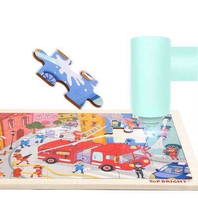 Wooden Puzzle - Fire Department / Wooden Puzzle - Fire Fighting