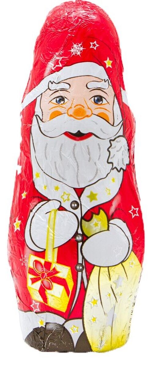 Père Noël en chocolat au lait 28gr en aluminium x 48