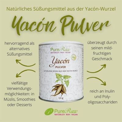Yacón in polvere (biologico e crudo) 170 g