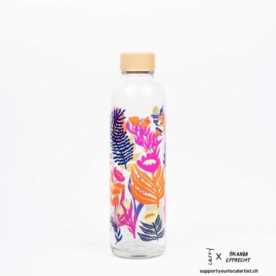 Glass drinking bottle - CARRY Bottle BOTANIC GARDEN 0.7l