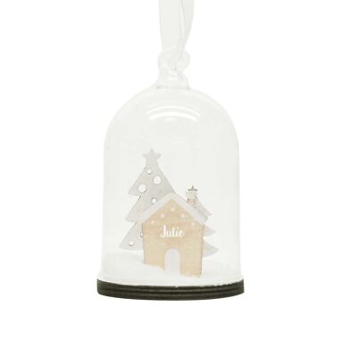 Personalized snow globe Julie