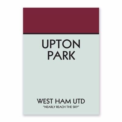 Upton Park A3 Art Print