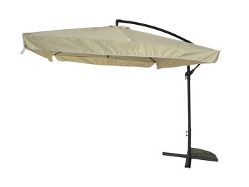 Le parasol de jardin à mât latéral mesure 2,5 x 2,5 m. 1